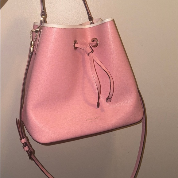 Kate Spade Pink Shoulder Bag with Drawstring Closure - Picture 2 of 7